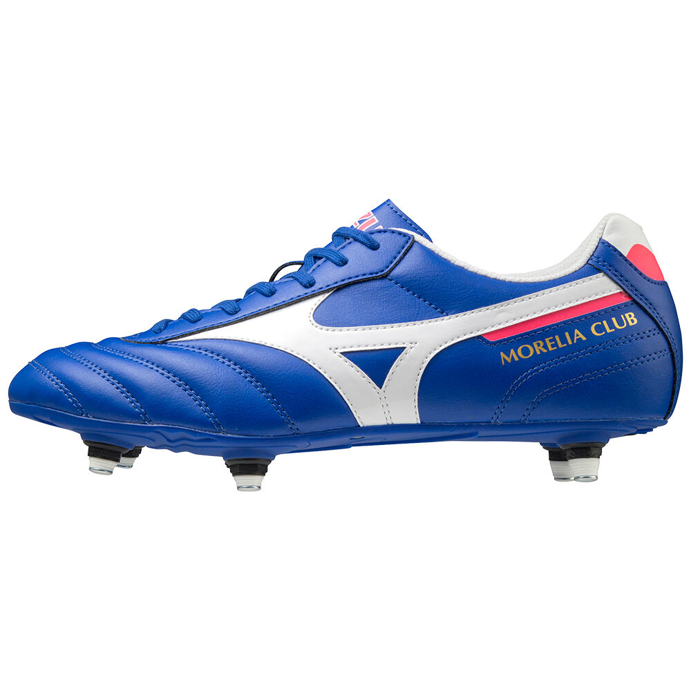 Tacos de Futbol Mizuno Morelia II Club SI Para Hombre Azules/Blancos 9258604-FL